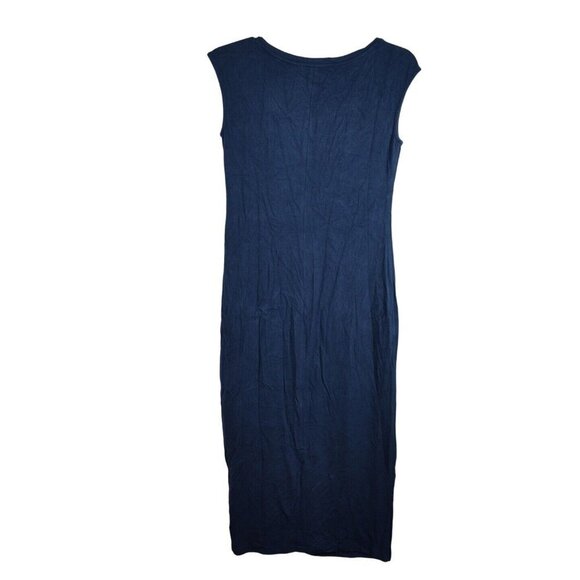 Philosophy Sleeveless V-neck Midi Sheath Bodycon Dress Women Size S Blue - Picture 3 of 6